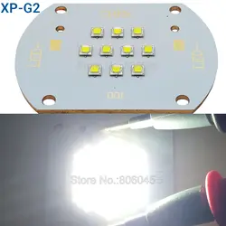 Cree XLamp XP-G2 XPG2 50 Вт 10 светодиодов холодный белый высокой Мощность свет многокристальных свет реветь свет лампы DC30-36V 1500mA 5000LM