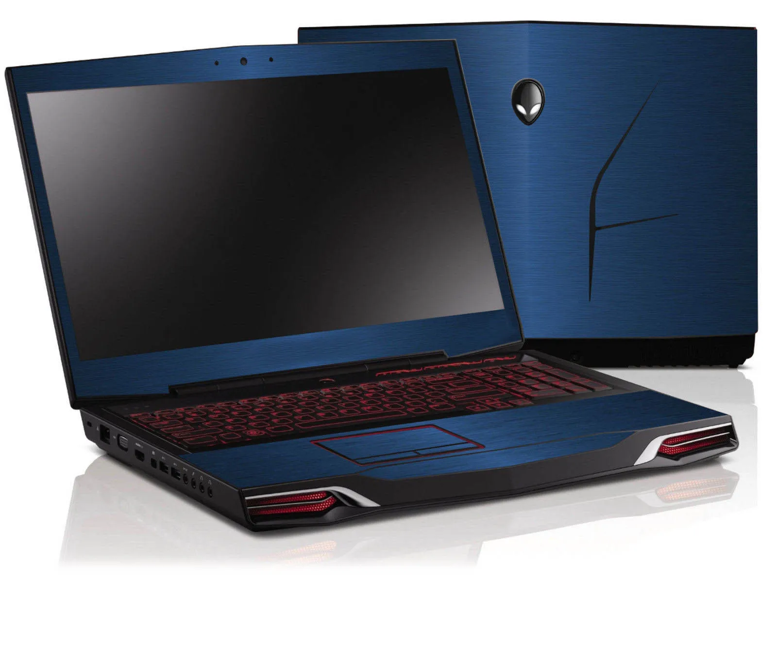 KH Ноутбук Матовый Блеск наклейка кожи Обложка протектор для выпуска Alienware 17 R4 ALW17C 17," с Tobii глаз трекер - Цвет: Dark Blue Brushed