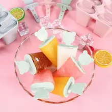6 Cell мороженое для фруктового льда в форме прямоугольника многоразовые DIY Замороженные Мороженое формы+ лоток Пан Кухня DIY поп Плесень