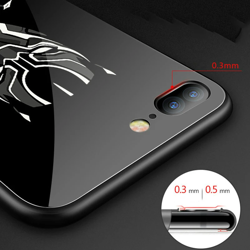 Чудо яд светящиеся стеклянные Чехлы для huawei NOVA 3i 3 Капитан Америка задняя крышка 4