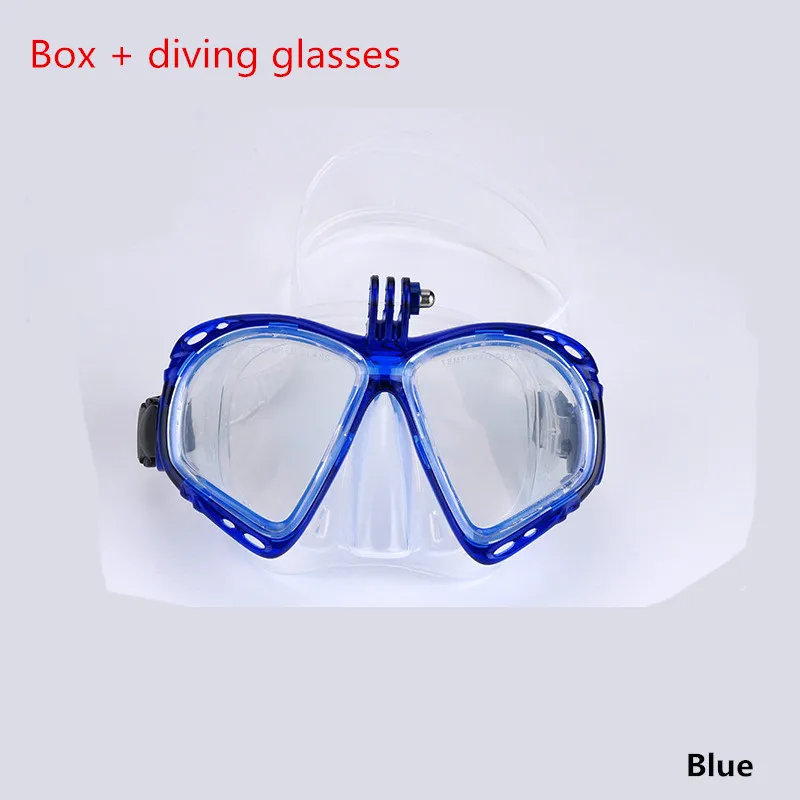 Анти-Туман Маска для дайвинга силиконовая маска трубка профессиональное подводное плавание очки чехол для GoPro Xiaomi Yi камеры аксессуары