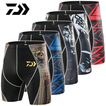 

DAIWA Men Compression Shorts Bermuda Masculine Cycling Short Pants In Stock Quick-drying Breathable Marathon Fishing Shorts Pant