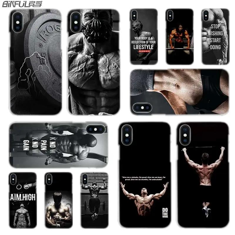 

iphone case cover transparent for iPhone X XR XS Max 8 7 6s 6 Plus 5 5s XI R 2019 4s Loving Bodybuilding Gym Fitness
