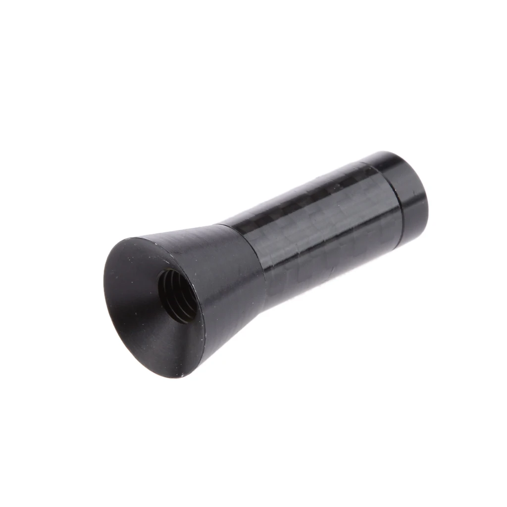 3.5cm 1.38' Universal Car Black Mini Carbon Fiber Short Mast Stubby Roof Radio Aerial Antenna AM/FM Auto Replacement Parts