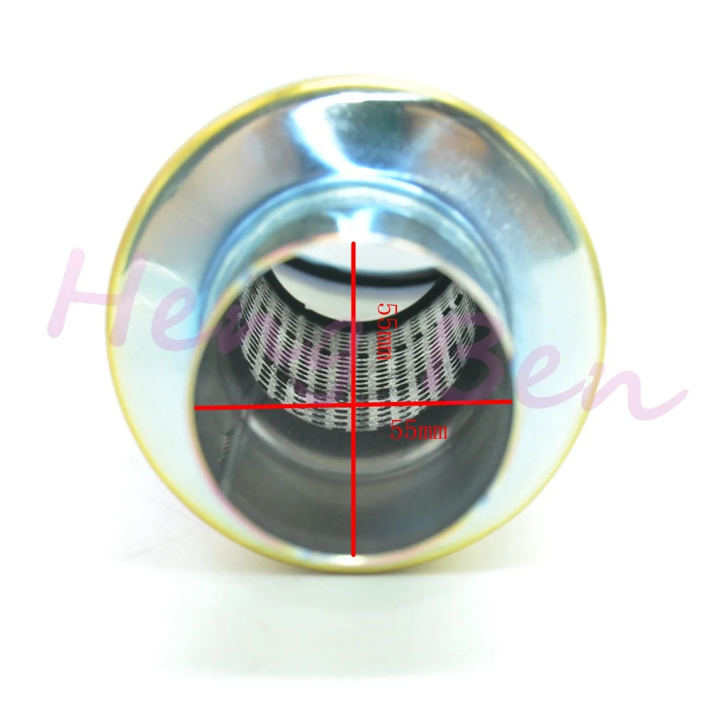 Универсальный выхлопной глушитель HB Neo Chrome Hi Power из нержавеющей стали 304|exhaust
