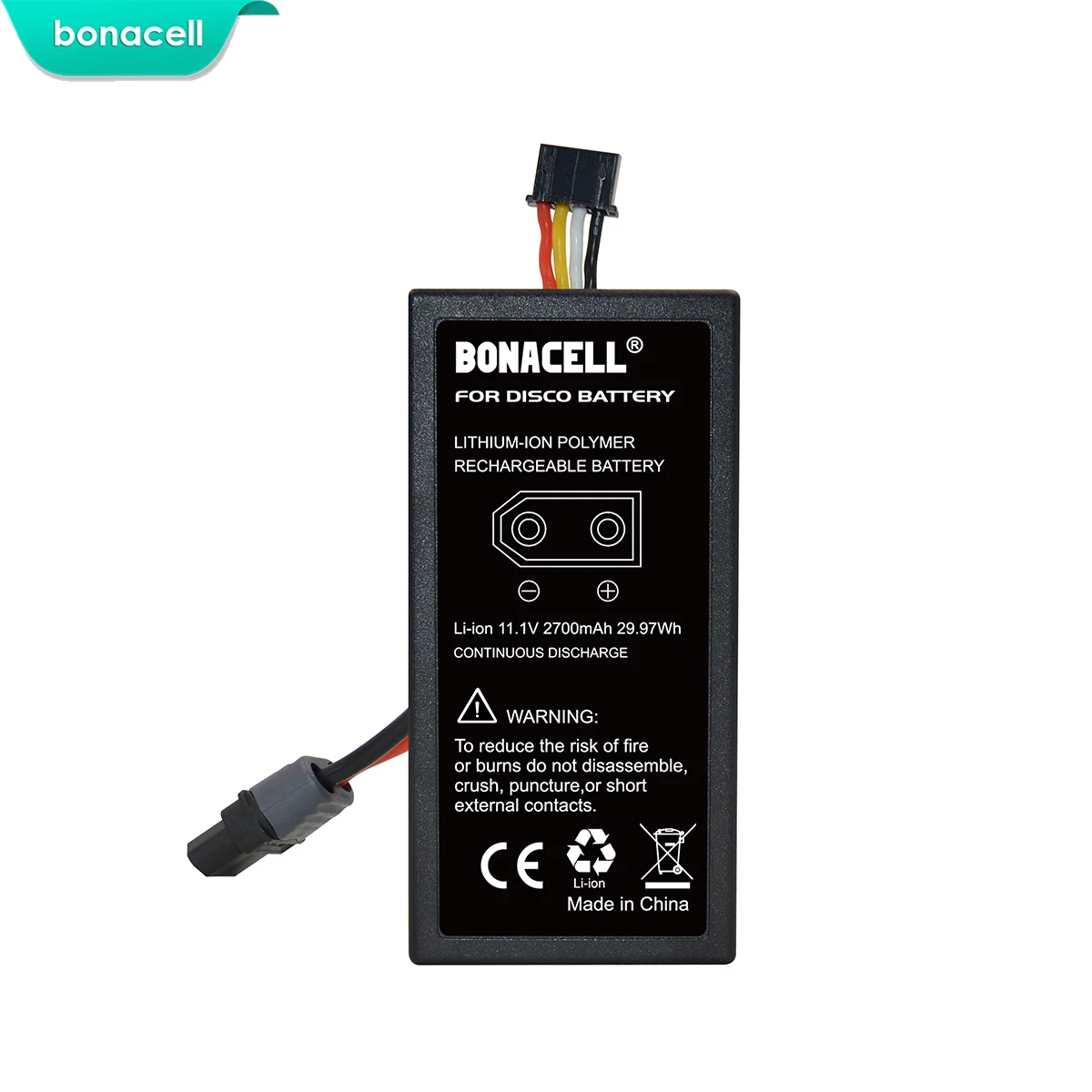 Перезаряжаемый литий ионный аккумулятор для БПЛА Bonacell 4000 мАч попугаев дискотек 11