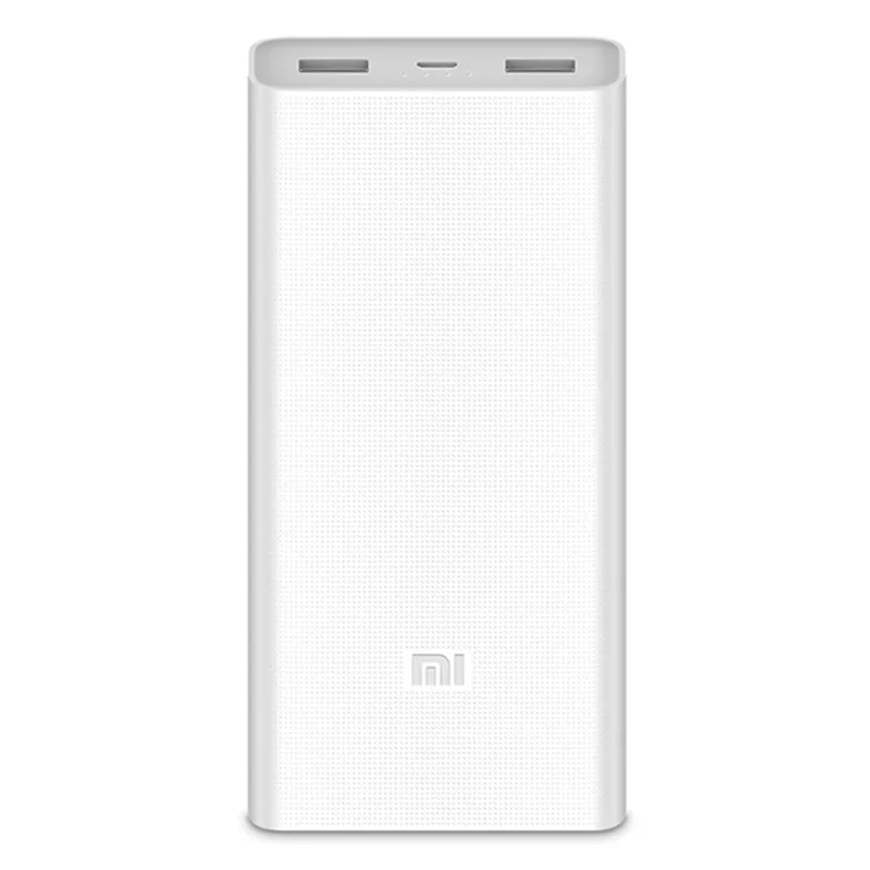 20000 мАч Xiao mi power Bank 2C внешний аккумулятор поддержка QC3.0 Dual USB портативное mi быстрое зарядное устройство для мобильных телефонов планшетов - Цвет: White