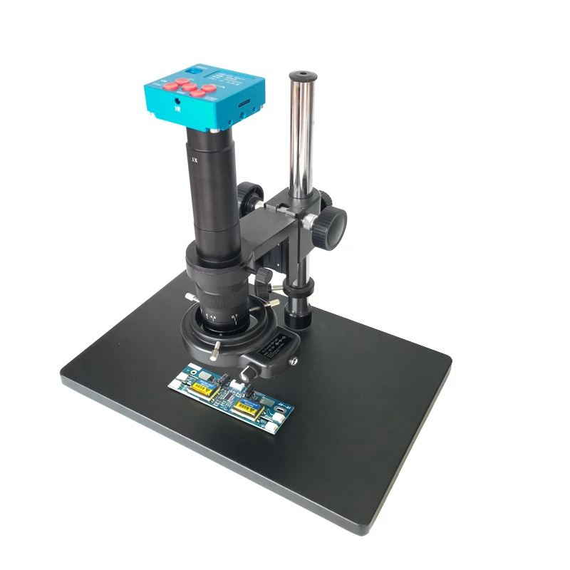 

2019 30MP 2K1080P HDMI USB Digital Video Microscope Camera +10X 180X 300X C-Mount lens +Big boom table stand +144 Led lights
