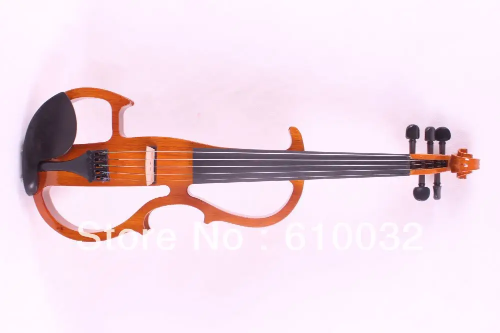 

5 strings 4/4 Electric Violin Silent Pickup Fine tone parts include New Golden Color #8-11 yellow color