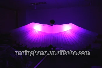 

free shipping 4m width inflatable angle wing for advertising