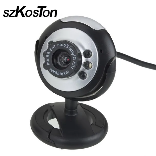 Usb Hd 640 X 480 Webcam 5 Megapixel 5g Lens Microphone 6 Led Web Usb Hd 640 X 480 Webcam 5 Megapixel 5g Lens Microphone 6 Led Web Cam Camera