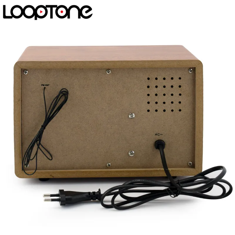 LOOPTONE настольная деревянная AM/FM радио винтажная Ретро Классическая Bluetooth антикварная радио акустическая система ВЧ и управление басами встроенный динамик