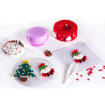 

Kids DIY Toys Hama Beads Puzzles Toy Christmas Tree Music Box Assemble DIY Spray Magic Beads Water Sticky Beads Puzzle Toy