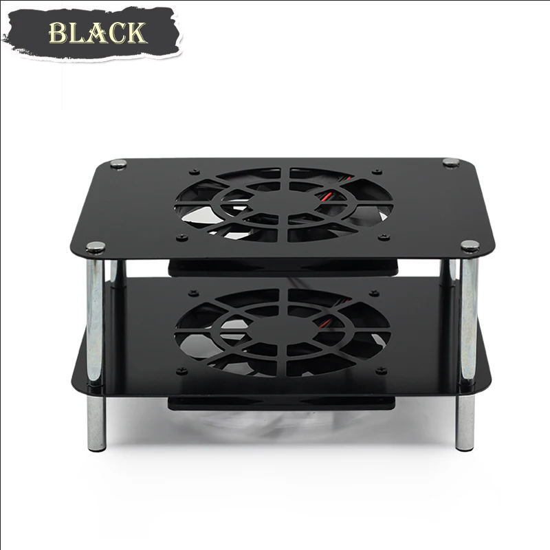 

Space aluminum multi-layer heat sink with 12cm silent USB cooling fan for PS3, PS4, Xbox One, Xbox 360, TV box and cable box