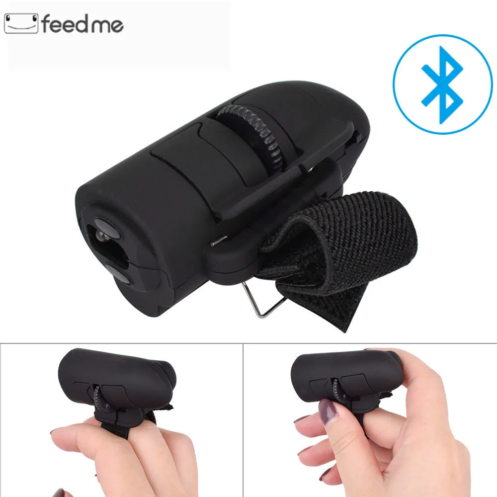 

Universal Finger Mouse Bluetooth Wireless Finger Rings Optical Mouse 1600Dpi Handheld Mice for Notebook Laptop Desktop Portable