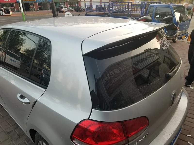 Для Volkswagen golf 6 от 2010 до 2013 ABS спойлер из материала любой цвет или Грунтовка заднего крыла автомобиля модифицированный спойлер