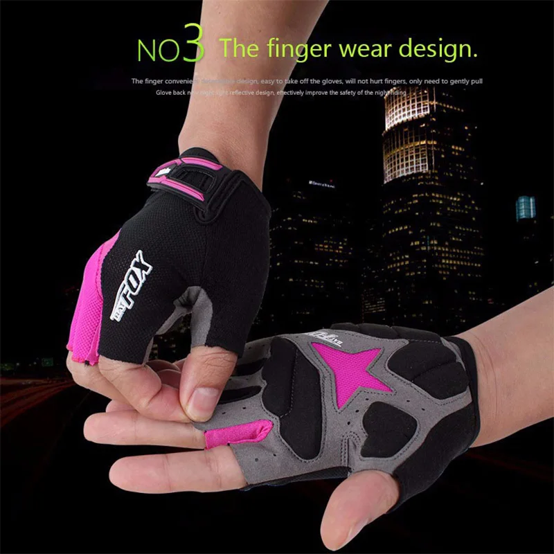 BATFOX, летние велосипедные перчатки, половина пальца, 3 цвета, нейлон, MTB, велосипедные Перчатки для фитнеса, дышащие, анти-шоковые, спортивные, велосипедные перчатки