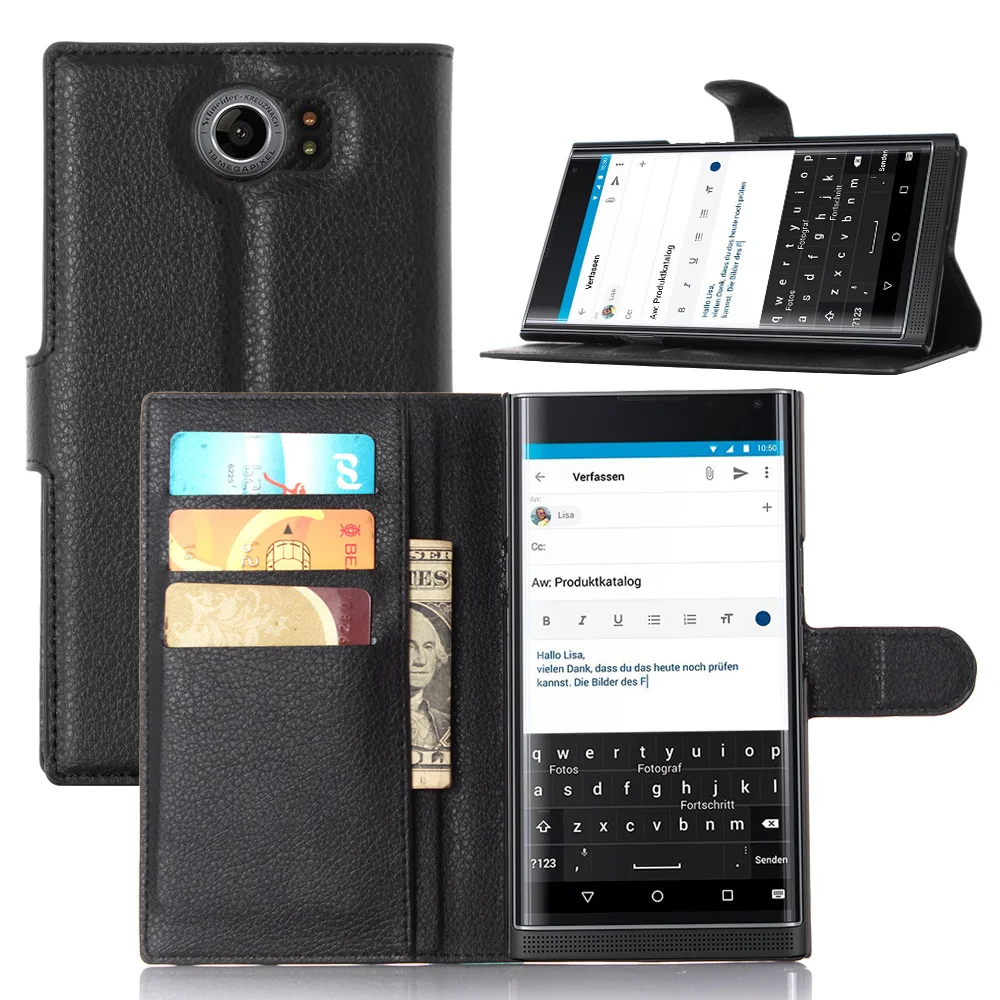 

For BlackBerry Priv Case Phone Luxury Carcasa Wallet PU Leather Bag For BlackBerry Priv Flip Back Cover Capa For BlackBerry Priv