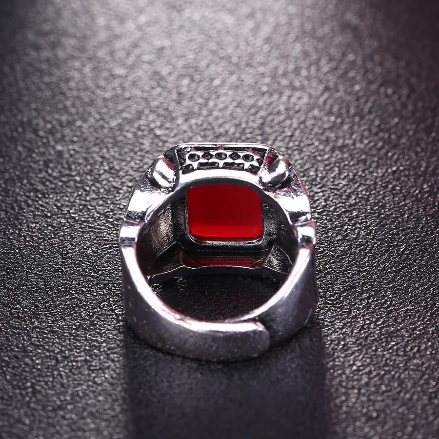4 цвета, античное серебряное кольцо-печатка из смолы, кольцо с надписью «DAVIS Crown», кольцо с изменяемым размером для мужчин, крутые ювелирные изделия для байкеров
