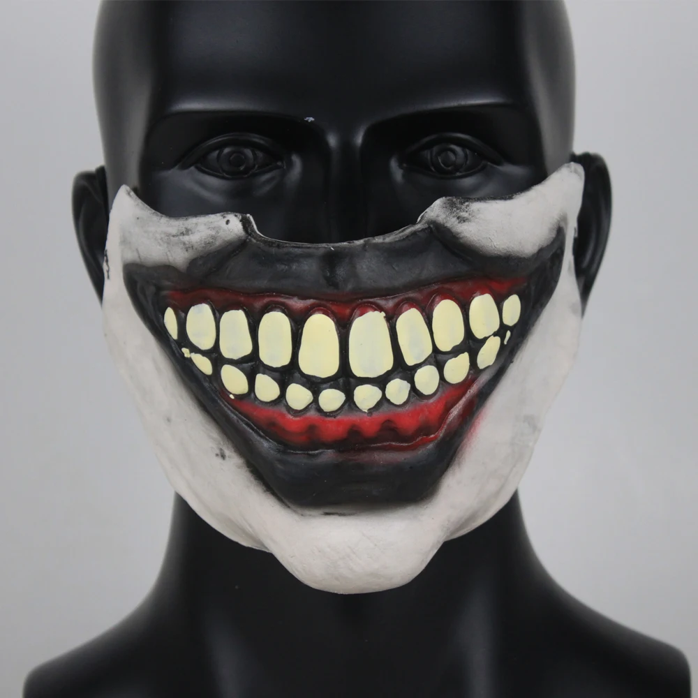 Американская история ужасов твисти Клоун Маска Косплей ужас Джокер Половина лица латексные маски Хэллоуин реквизит