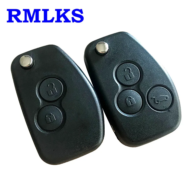 

2 3 Button Flip Folding Modified Remote Key Shell VAC102 NE73 Uncut Blade Cover Case Fob For Renault Dacia Modus Logan Clio