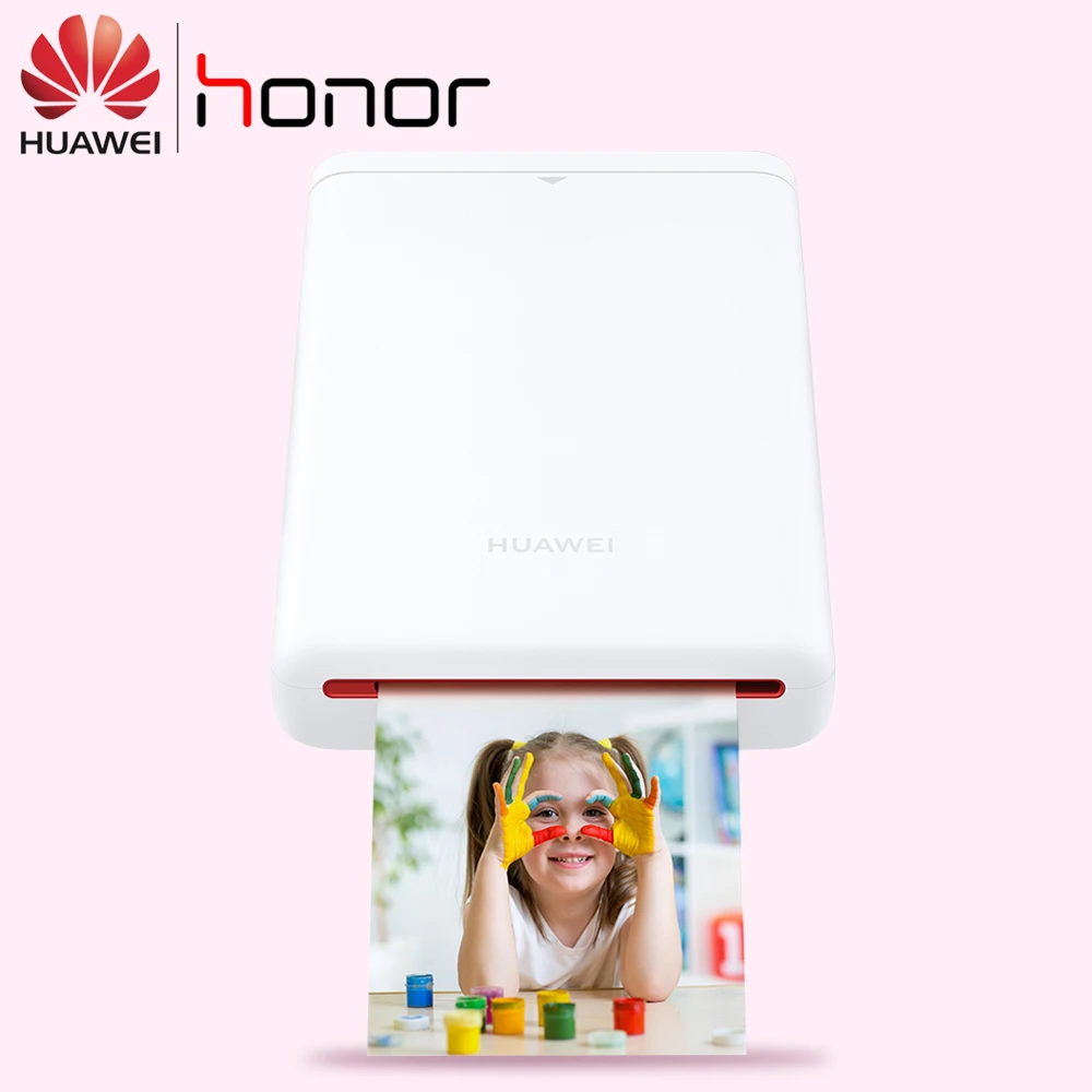 Оригинальный принтер Huawei Zink 300 точек/дюйм портативный фотопринтер Honor Pocket Bluetooth 4 1