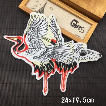 

Double crane fly more petal flower bud silk embroidery cloth patch patch / DIY accessories