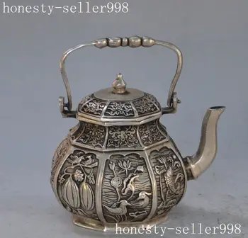 Crafts statue fengshui tibet Mandarin duck bird fish statue Wine Tea Pot Flagon Crafts statue fengshui tibet Mandarin duck bird fish statue Wine Tea Pot Flagon