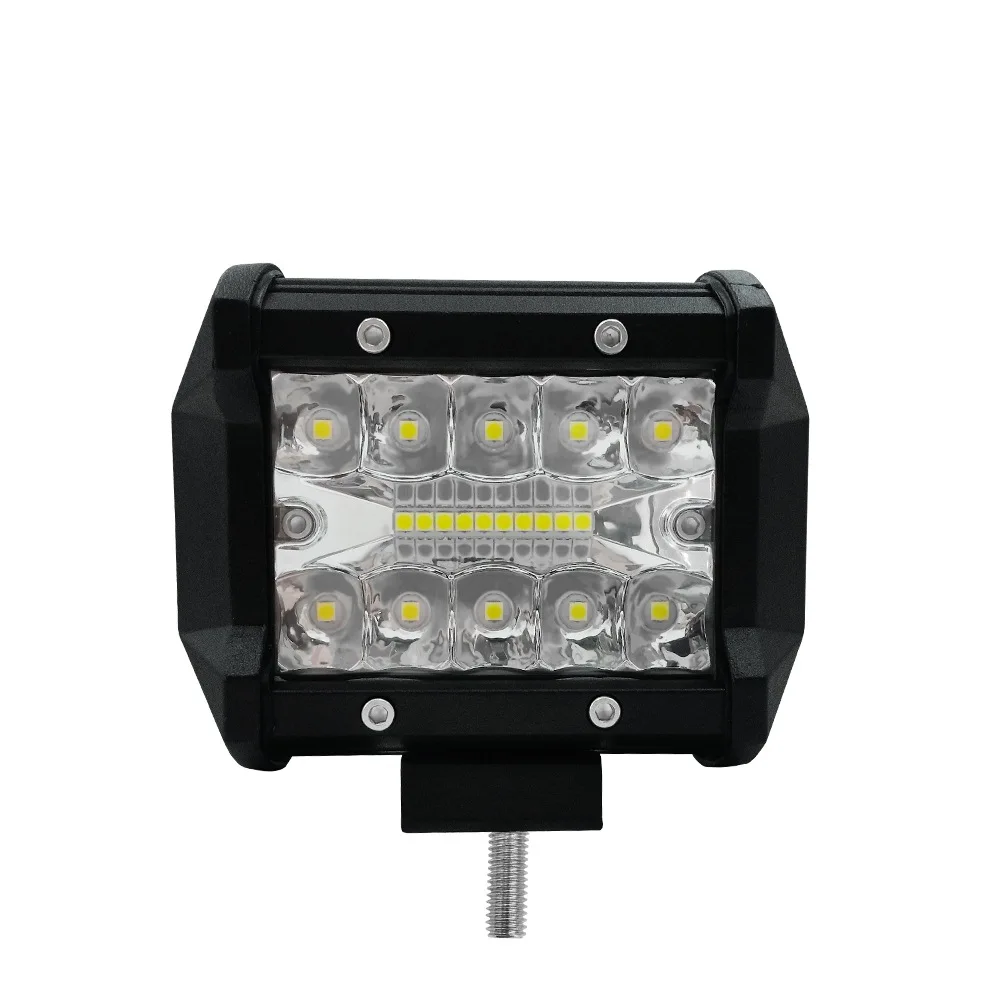 

4 Inch 60W two Rows Led Light Bar Car Styling Front Light Daytime Running Work Light Lights Flood Beam Tractor Truck Offroad