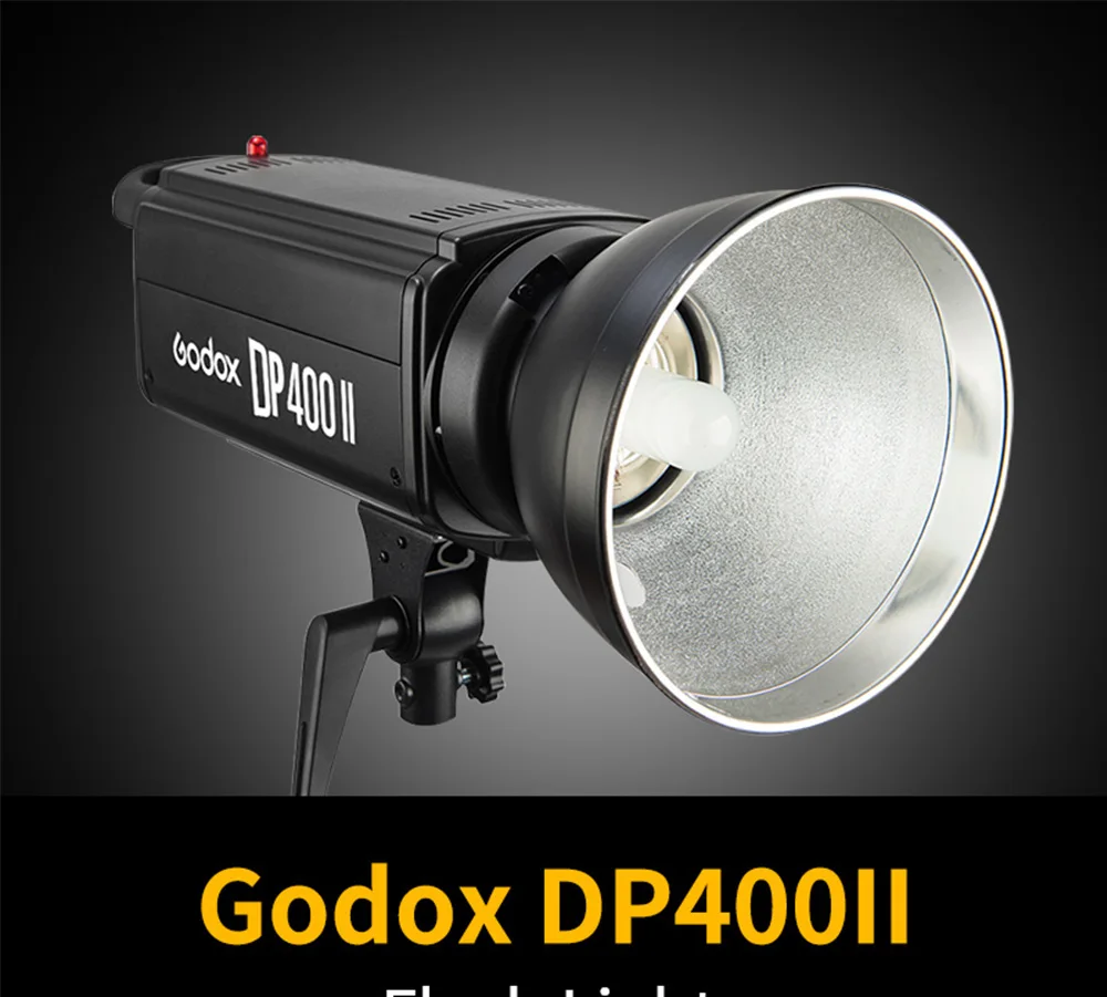 Godox DP400II 400 Вт GN65 встроенный Godox 2,4 г беспроводная X СИСТЕМА студия профессиональная вспышка 400WS с лампой и стандартным отражателем