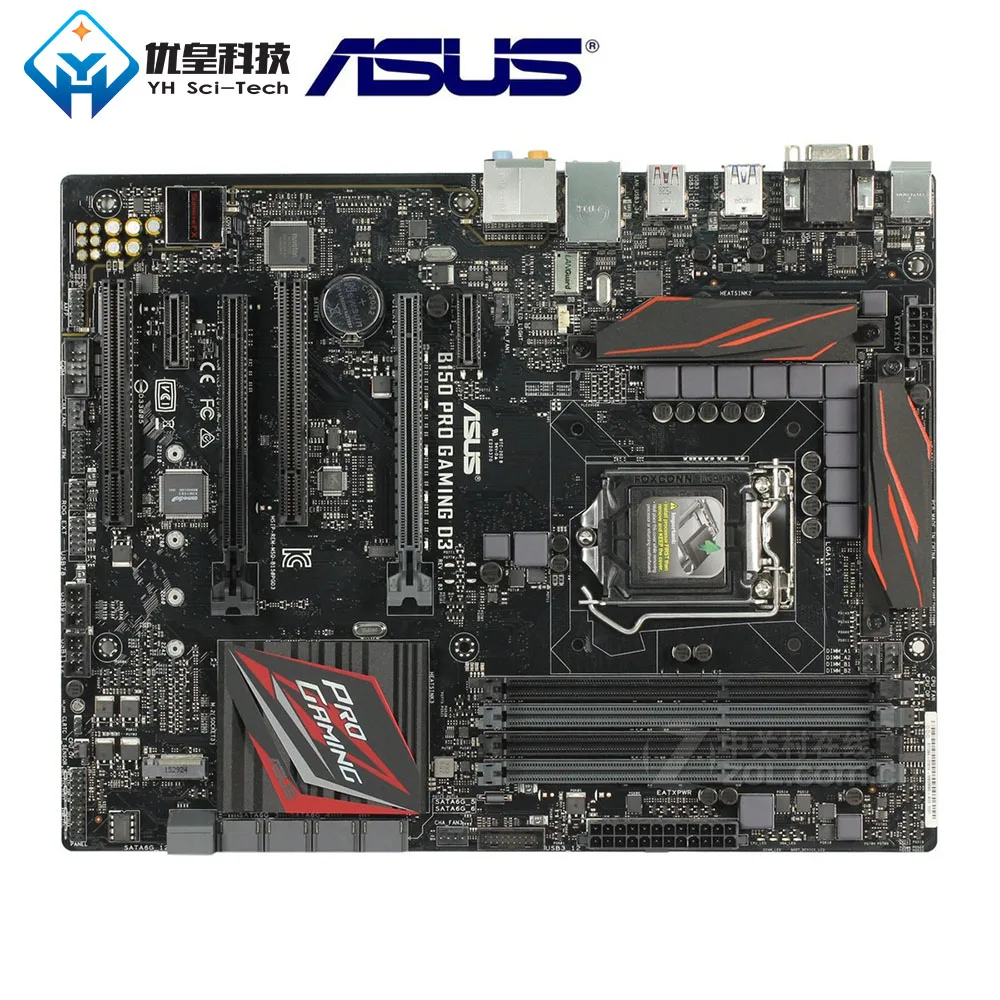 Оригинальная б/у настольная Материнская плата Intel B150 Asus B150 PRO GAMING D3 LGA 1151 Core i7/i5/i3/Pentium/Celeron DDR3 64G ATX