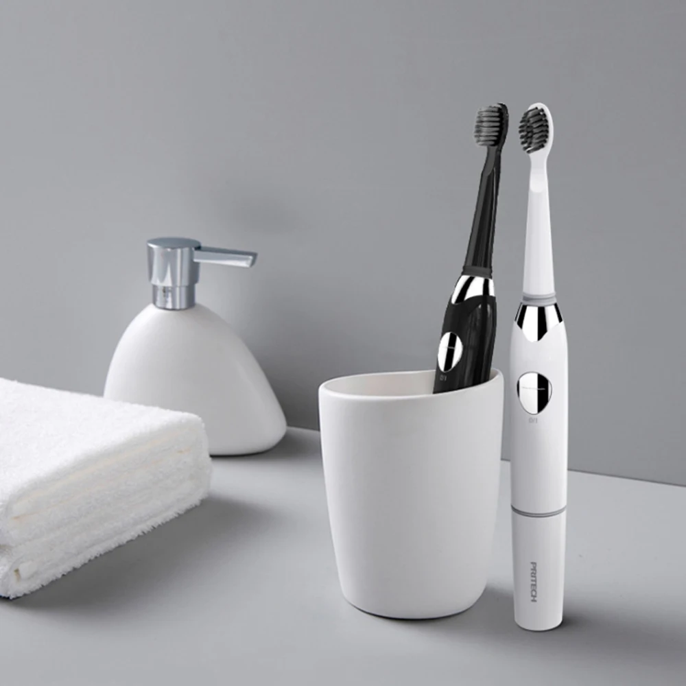 

Wireless Rechargeable Toothbrush Electric Acoustic Toothbrush with Two Operating Modes UV Box for Charging Potable Carrying