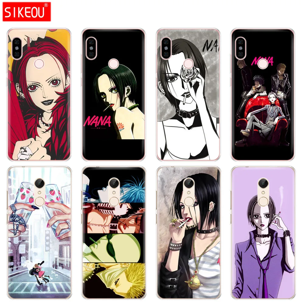 

Silicone Cover phone Case for Xiaomi redmi 5 4 1 1s 2 3 3s pro PLUS redmi note 4 4X 4A 5A anime nana cool girl