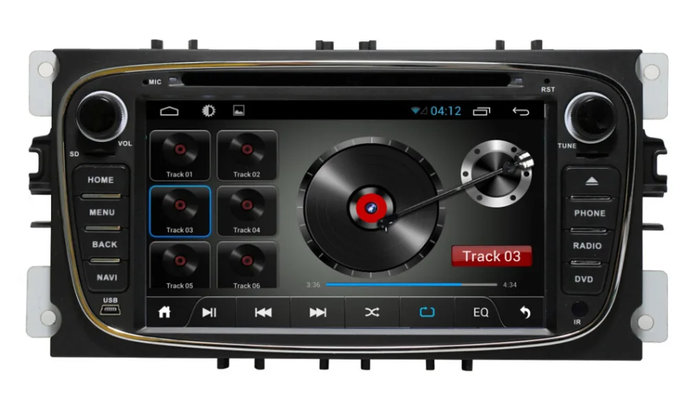 Sale Quad Core Android 6.0 Car DVD for Ford Focus Mondeo S max C max with GPS Navigation Bluetooth WIFI 3G Audio Radio Stereo 5