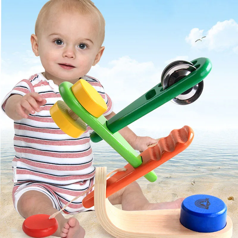Colorful Wooden Infant Musical Instrument Set Set Racing Rack Ringtones