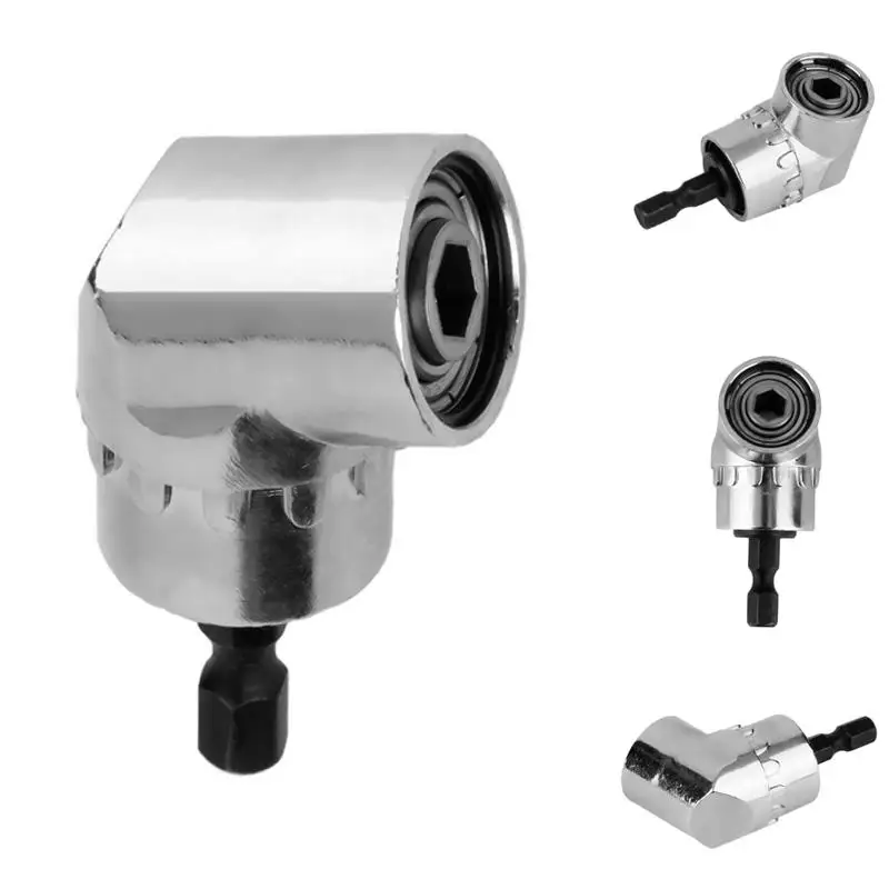 

105 Degrees 1/4" Electric Hex Drill Bit Adjustable Hex Bit Angle Driver Screwdriver Socket Holder Adaptor tools