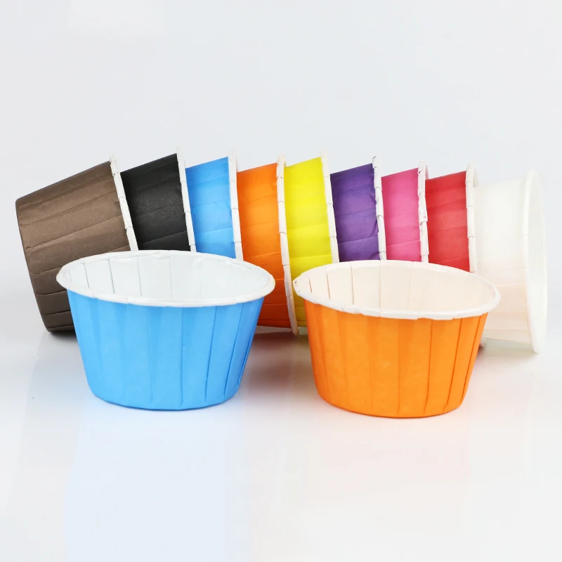 20 шт. в однотонный Чехол кекс вкладыши большого размера 50*40 мм|cupcake liners|muffin casescase