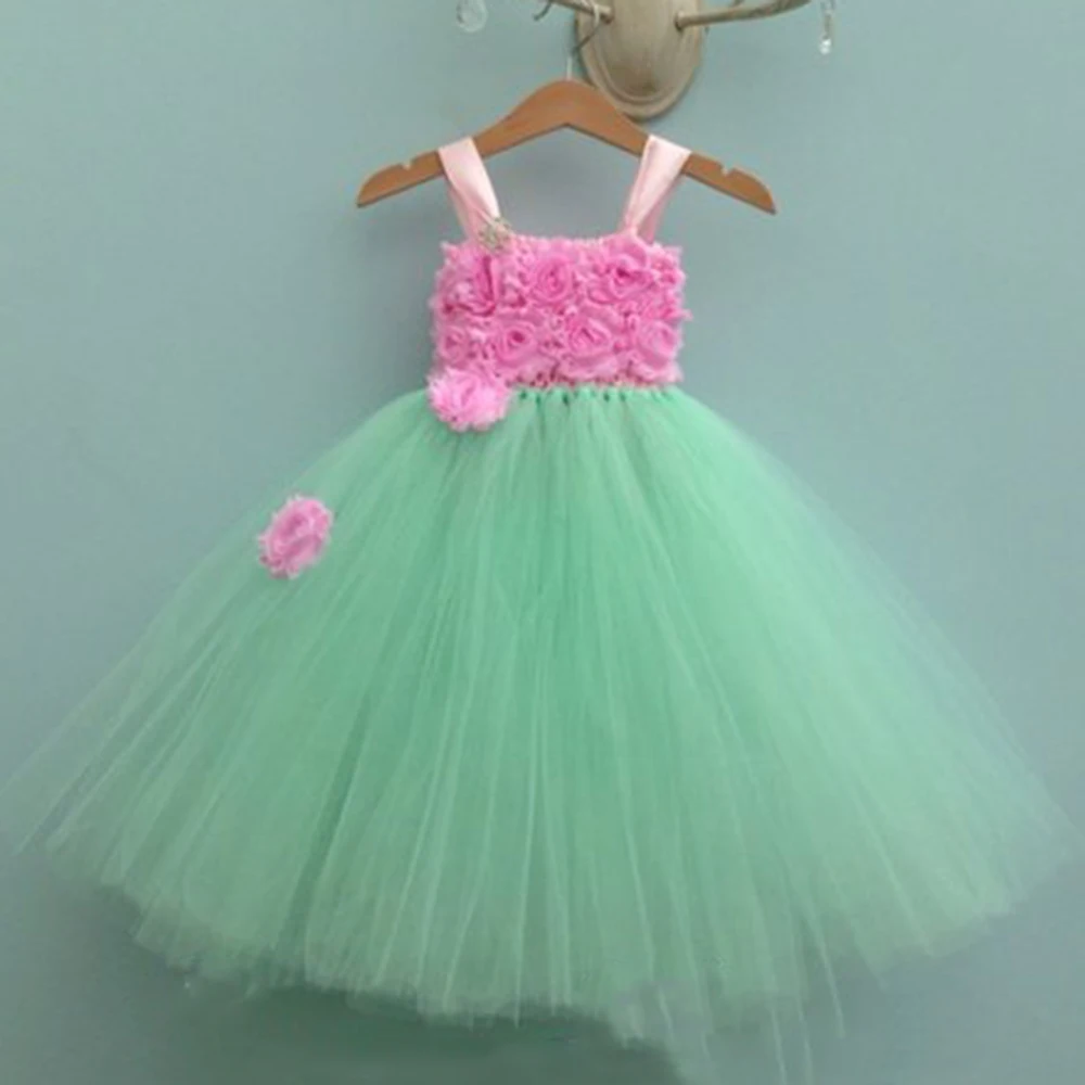 vintage rose flower girl dresses