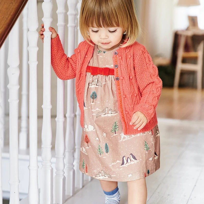 Little maven/детские ремни; платья для девочек; осенняя одежда для маленьких девочек; хлопковый с принтом животного; платье на подтяжках