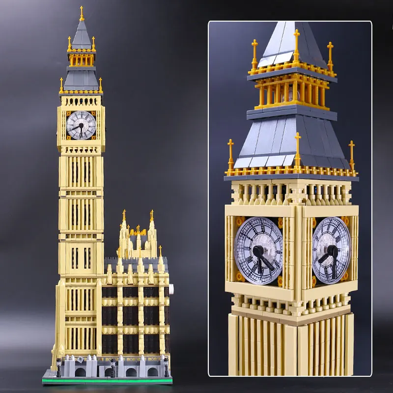 

IN STOCK XYTMC 17005 4163Pcs City Street Big Ben Elizabeth Tower LEPIN Model Building Kit Set Blocks Bricks Children Toy 10253