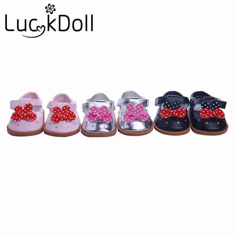 LUCKDOLL Детская кукла обувь подходит 18 дюймов Американский 43 см Кукла одежда аксессуары, игрушки для девочек, поколение, подарок на день рождения