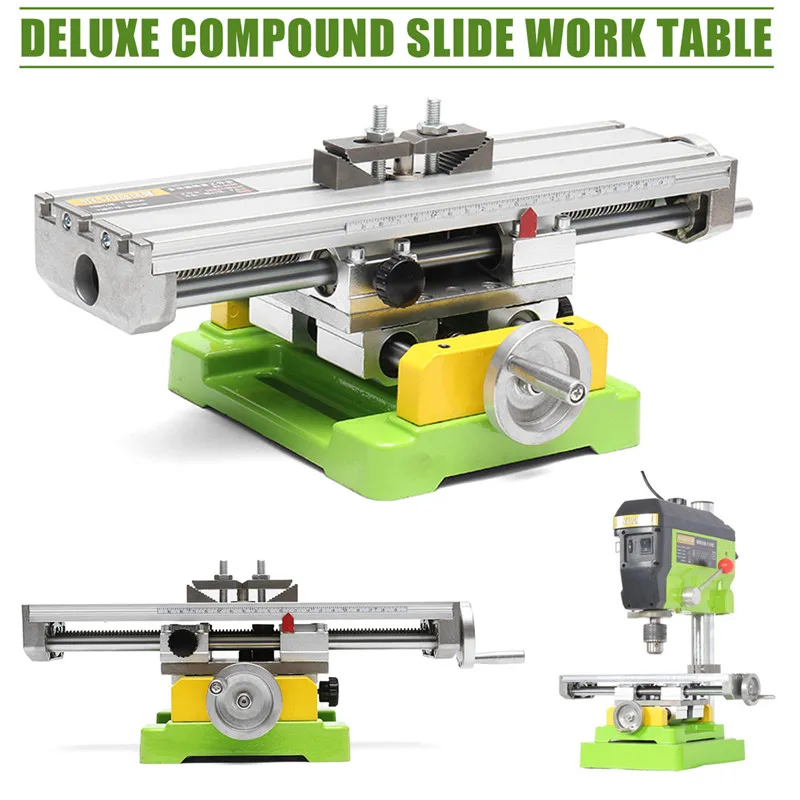 

Premium Compound Cross Slide Working Table Adjustment X-Y Milling Working Cross Table 6350 Bench Drill Work Table Vise