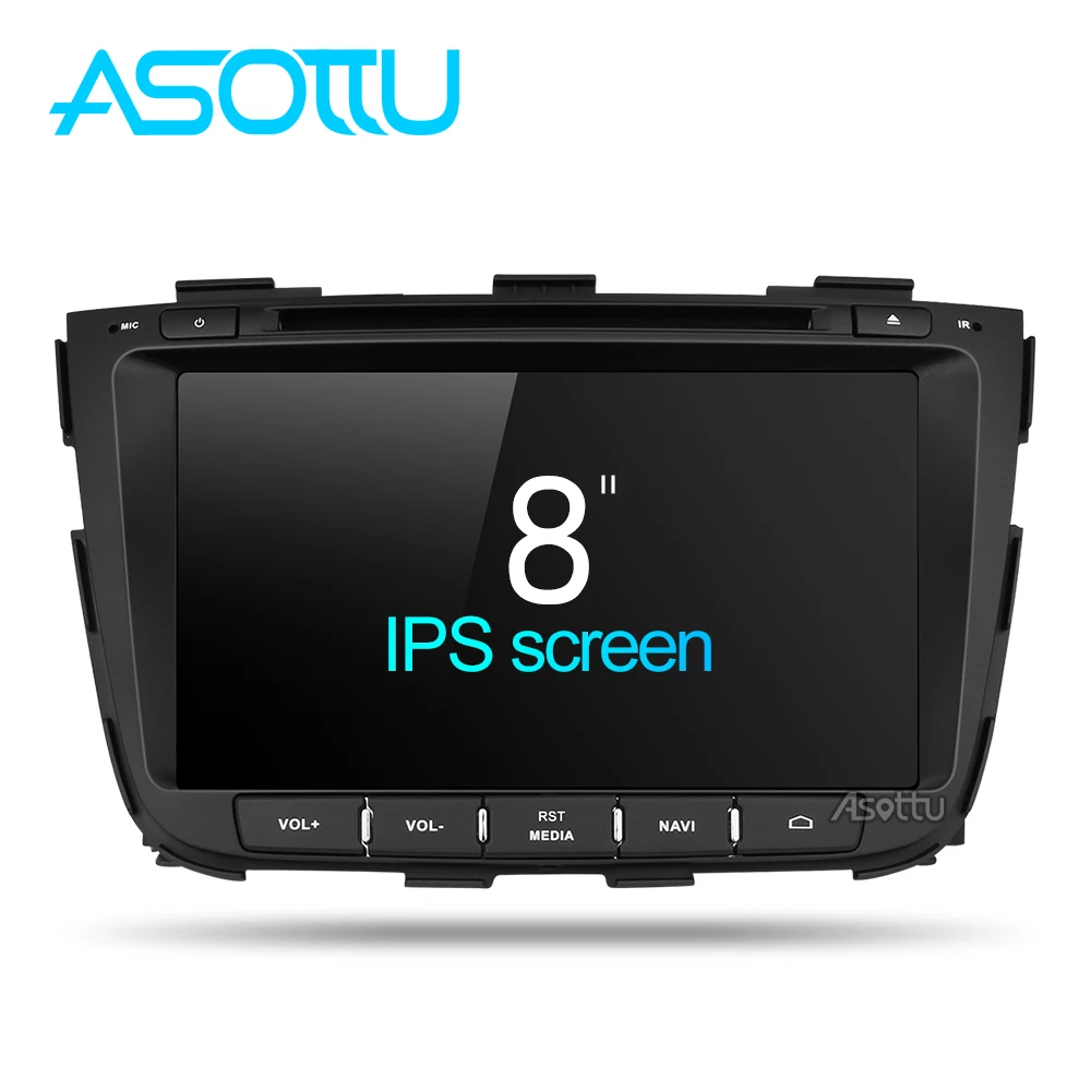 Discount Asottu Z13SLT8060 Android 8.1 car gps for kia Sorento 2013 2014 dvd car dvd gps player 2 din car stereo player gps naviigation 3