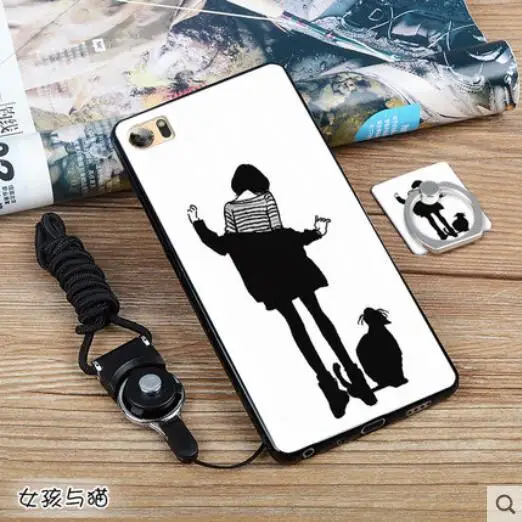 For Blu Pure XR Case Cute Style Black Frame Cartoon Painted Phone Shell Cover | Мобильные телефоны и аксессуары
