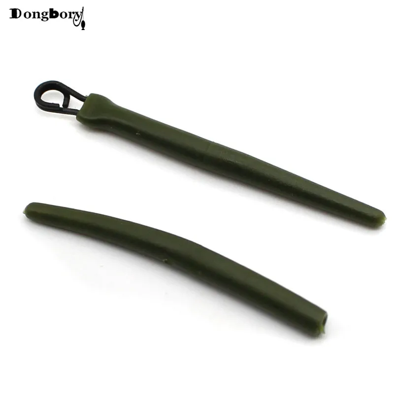 

90PCS Carp Fishing Hook Anti Tangle Sleeve Hair Rig Aligner Sleeves Rubber Swivel Connector Soft Terminal Tackle Accessories