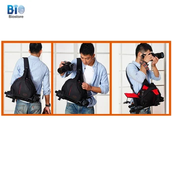 

[Bio Store Sling Camera Bags] Shoulder Cross Camera Bags Backpack Photo Dslr Bag For Canon Nikon Portable Shock Triangle Package
