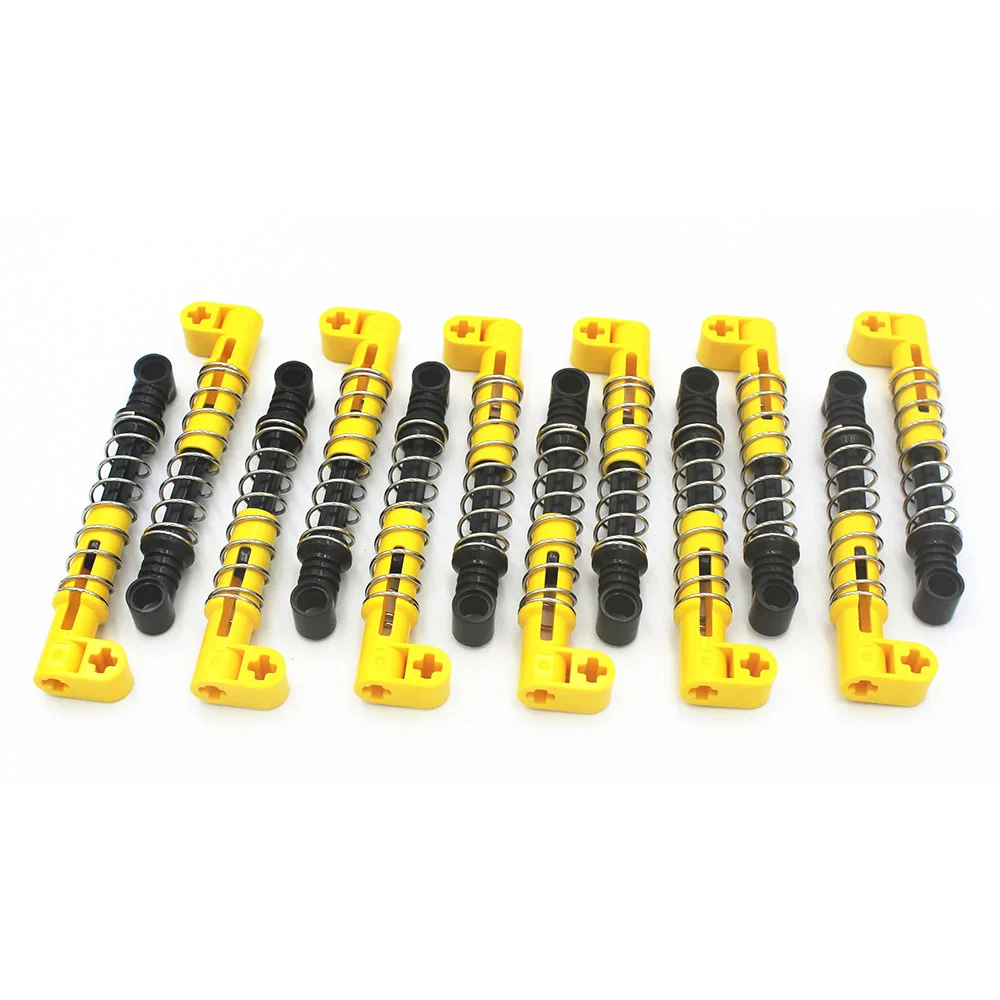 MOC Building Blocks Technical parts 12Pcs Technical Shock Absorber 9.5L (Hard Spring)  compatible with Lego for Kids Boys Toy miniature building kits Model Building Toys