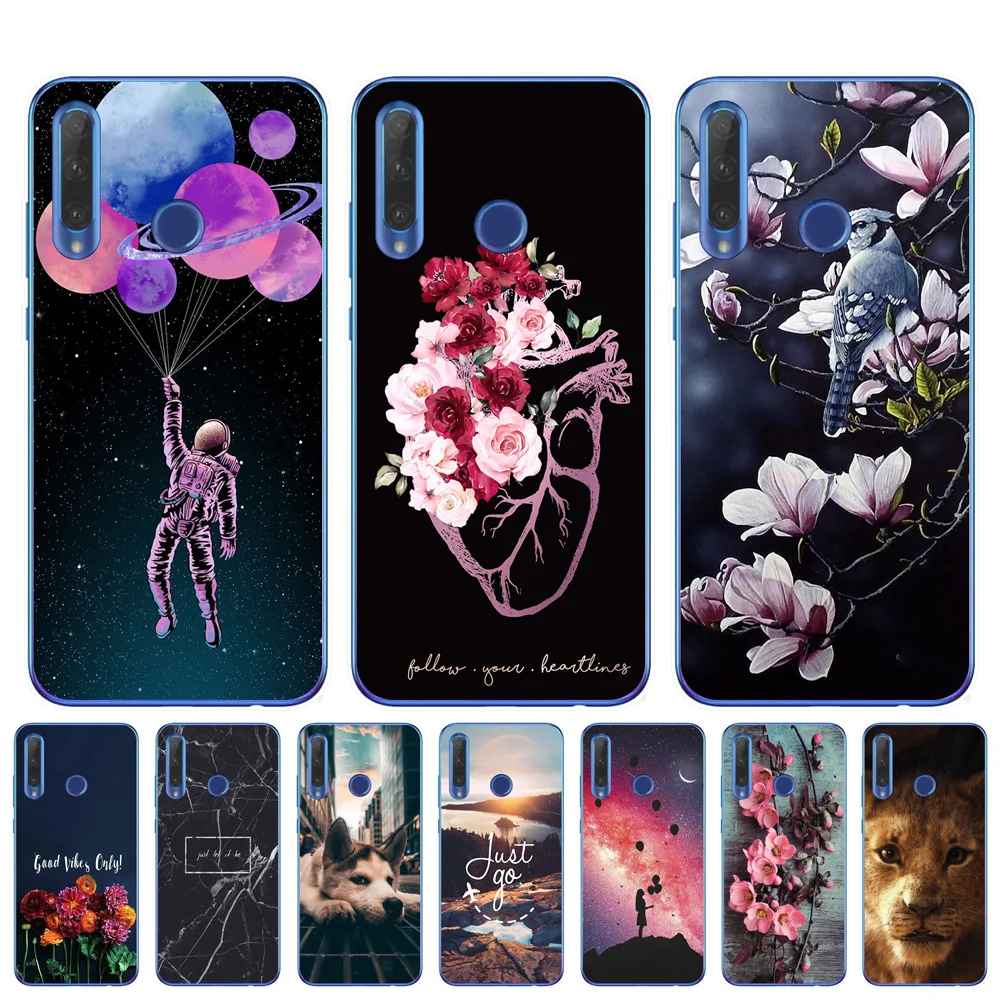Мягкий ТПУ чехол для телефона Huawei Honor 9 10 20 Lite Pro 10i 8X 8C 6X 7X мультяшный с собакой