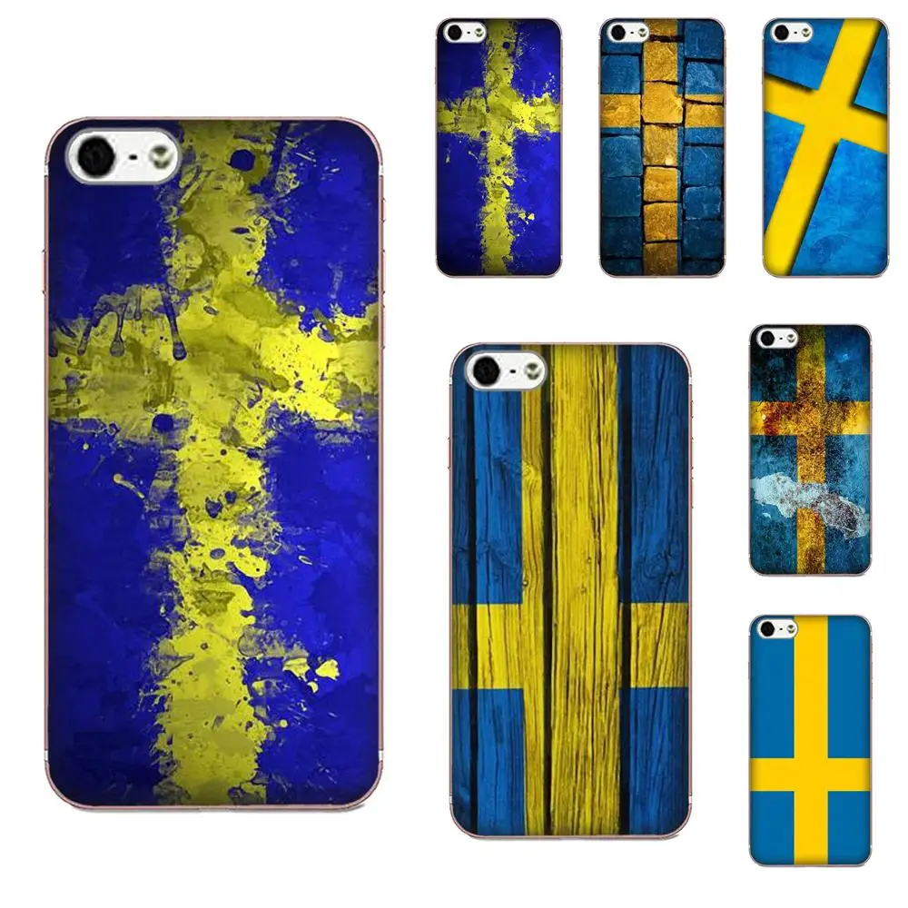 For Huawei P7 Honor 4C 5A 5C 5X 6 6C 6A 6X 7 7X 8 9 V8 V10 Y3II Y5II Y6II G8 Play Lite TPU Live Love Phone Sweden Flag | Мобильные