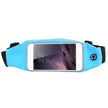 5.5 inch Sports Running Bag Waterproof Waist Pocket Belt Case Cycling Portable Touchscreen Phone Bags Rainproof Outdoor